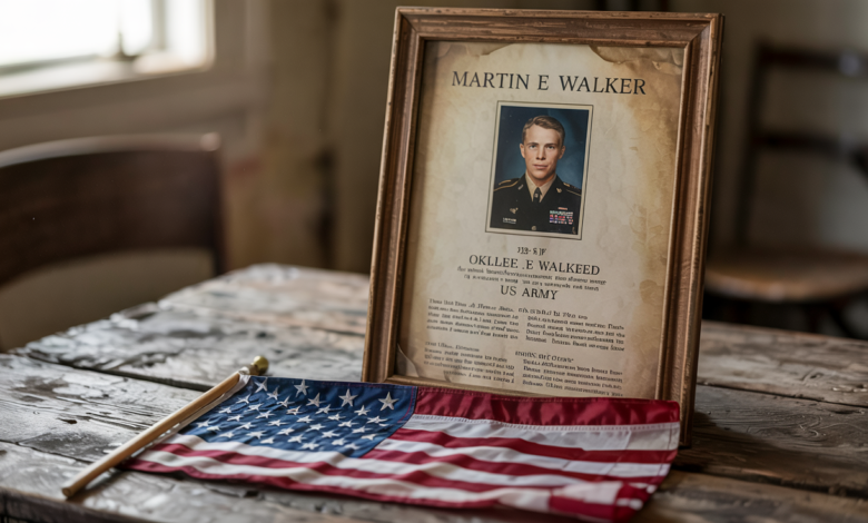 Martin E Walker Oklee US Army Obituary