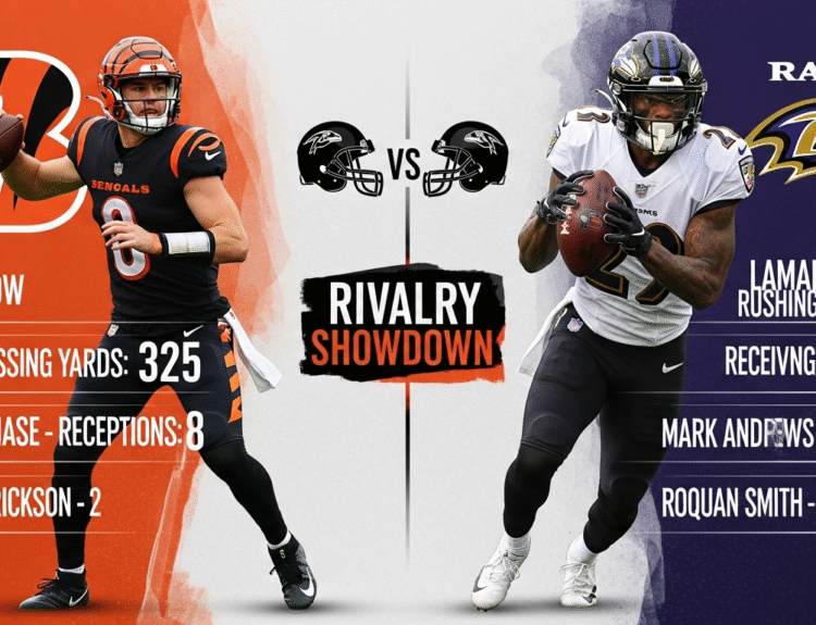 Bengals vs Baltimore Ravens Match Player Stats