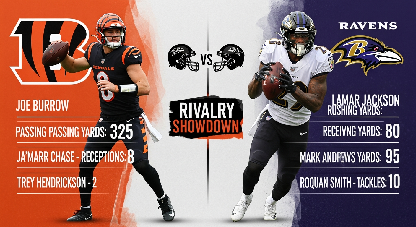 Bengals vs Baltimore Ravens Match Player Stats